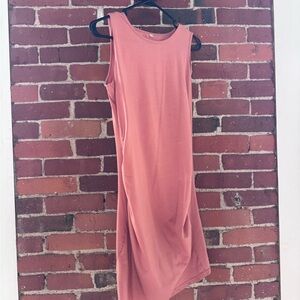Sleeveless Coral Tank Dress